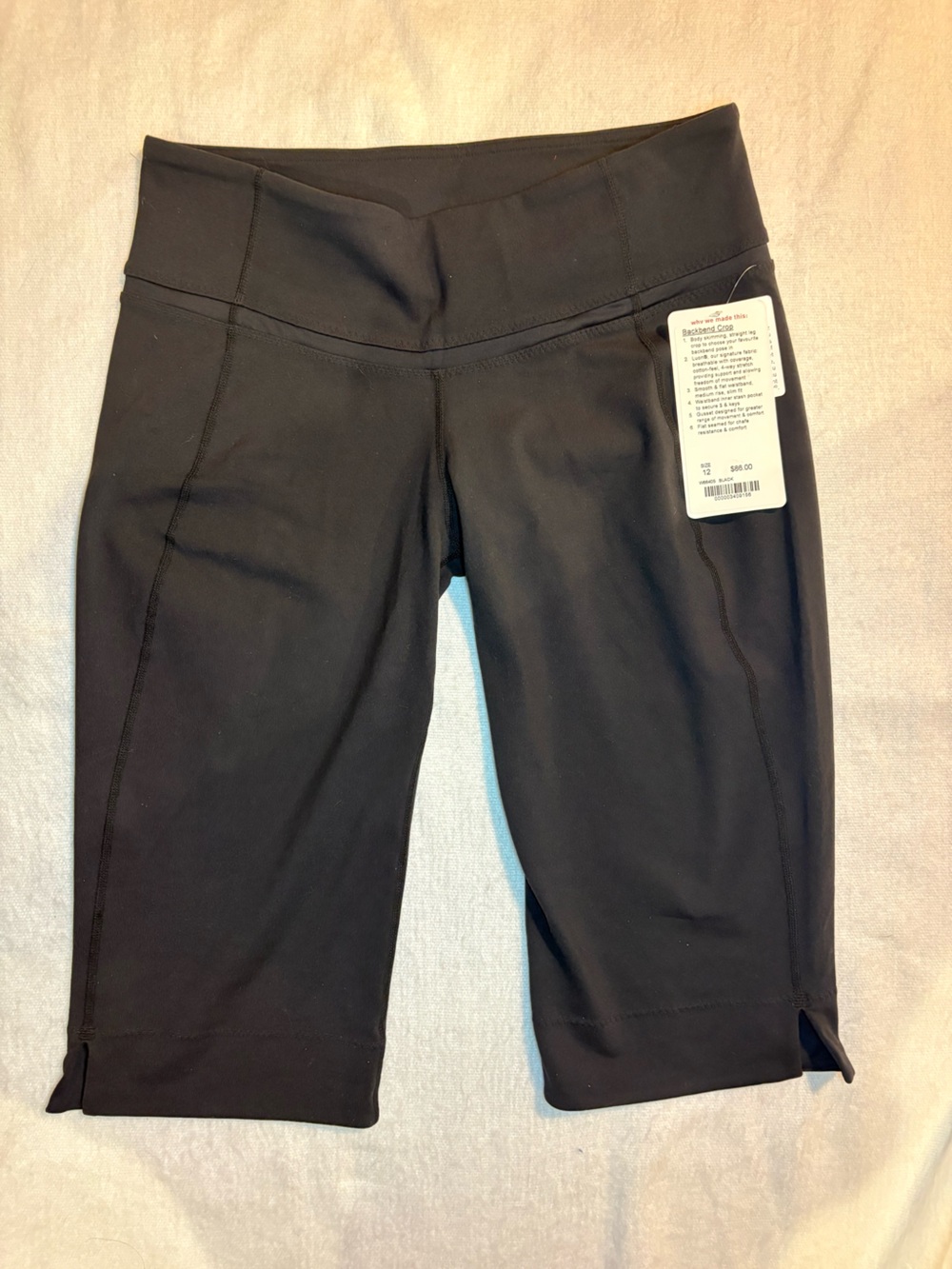 lululemon athletica Black Capri Workout Leggings